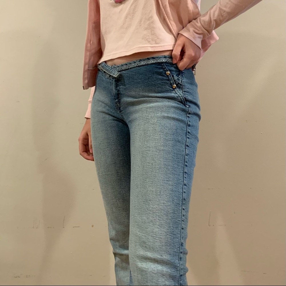 vintage low waisted flare jeans